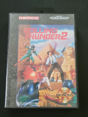 Rolling Thunder 2 - Sega Genesis - Authentic - Case / Box Only!
