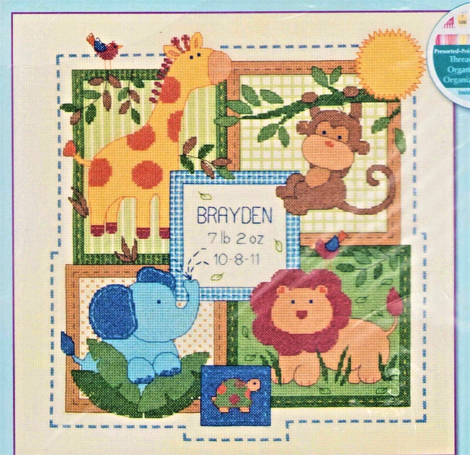 Kit Dimensions Lion Giraffe Monkey Elephant Baby Oop & Vinta