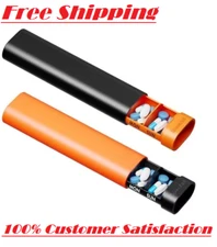 SpaceAid 2 Pack Pill Organizer Box 7 Day Weekly Travel Pill Case Holder 2 Tim...