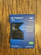 WD My Passport Ultra 1TB Portable External Hard Drive USB  WDBZFP0010BBK NEW