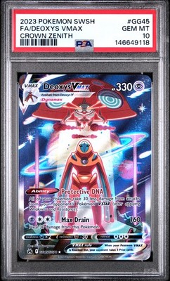2023 POKEMON SWORD & SHIELD CROWN ZENITH #GG45 FULL ART/DEOXYS