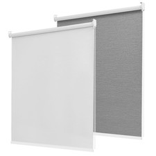100 Blackout Roller Shades for Indoor Windows with Thermal Insulated Fabric ...