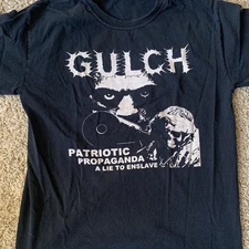 Gulch Band Patriotic Propaganda Cotton T Shirt Full Sizes S-5XL