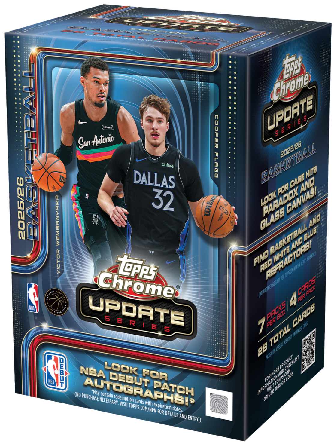 2025-26 TOPPS CHROME UPDATE Basketball VALUE BLASTER BOX NBA Brand New ...