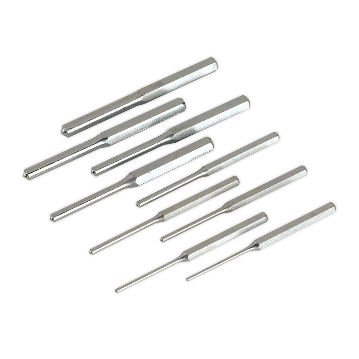 Sealey Roll Pin Punch Set 9pc 1/8-1/2"" Imperial - Image 3