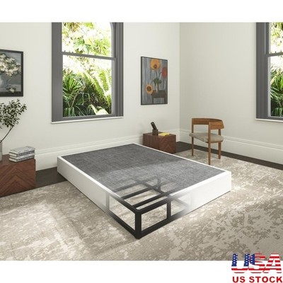 Heavy Duty Metal Box Spring Foundation Easy Assembly Low Profile Bed Support New