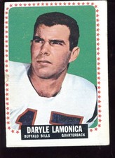 1964 Topps Football Card #31 Daryle Lamonica Rookie Buffalo Bills Single Print. rookie card picture