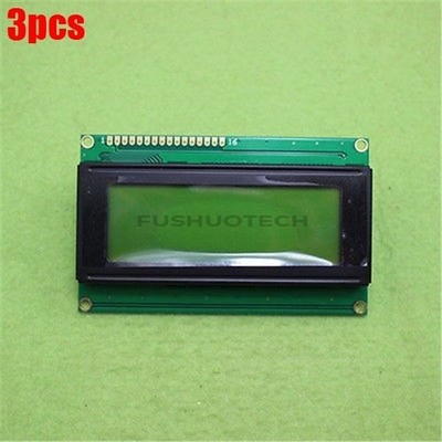 3Pcs Serial   2004 20X4 Character Lcd Module Yellow IIC/I2C/TWI Ic Ne it #wd