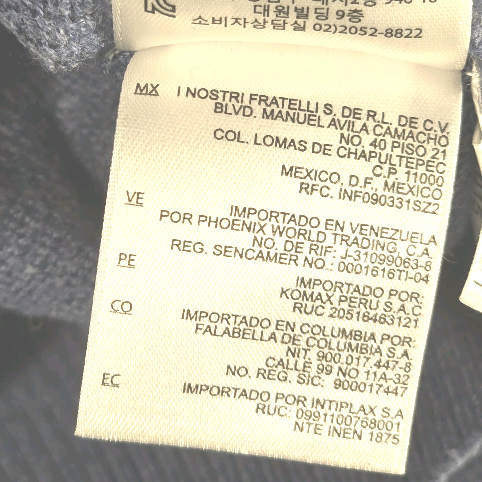 Brooks Brothers Quarter Zip Cotton Cashmere Blue Sweater Pullover Men’s Large thumbnail 7