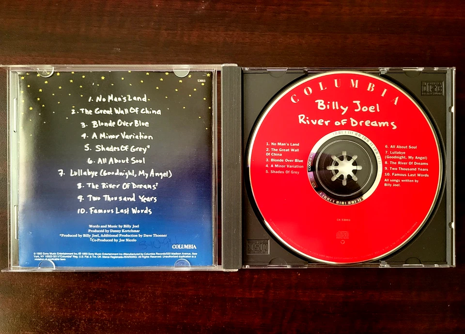 Billy Joel - The Bridge + River Of Dreams - Pop Rock Soft-rock 2CD Lot Set - Image 3 of 4