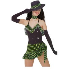 Lot of 6 Ay Carumba Adult Large Dance Costume Salsa Jazz Mambo Leotard Skirt