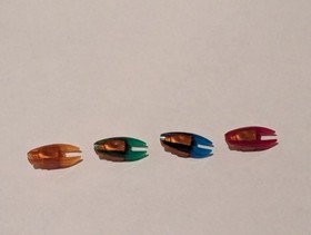 Set of all four Lego Ninjago Time Blades (Blue, Green, Red, Copper) Lot 28587