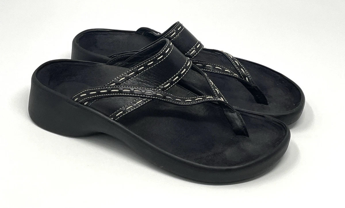 Birkenstock Tatami Leather Black Slip On Sandal Size 42 GUC Birkenstock Tatami Sandals for Women for sale - eBay main image 4