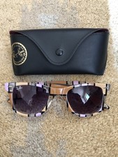 Ray-Ban Original Wayfarer Rare Prints Series Sunglasses Color Block Pattern EUC 