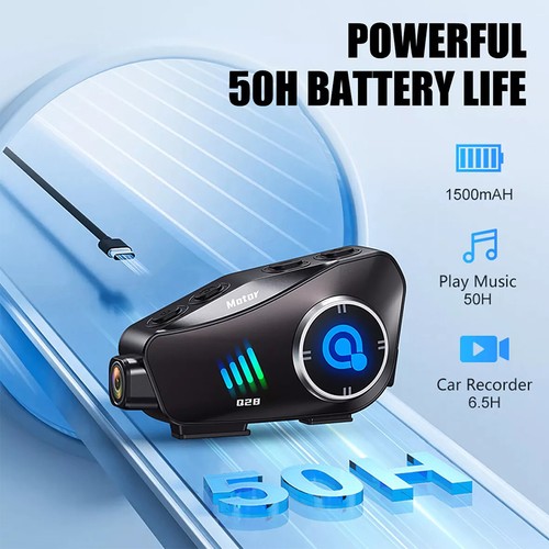 Bluetooth 5.3 Motorcycle Helmet Headset Speaker Noise Cancellation Headphone US - Picture 7 of 17