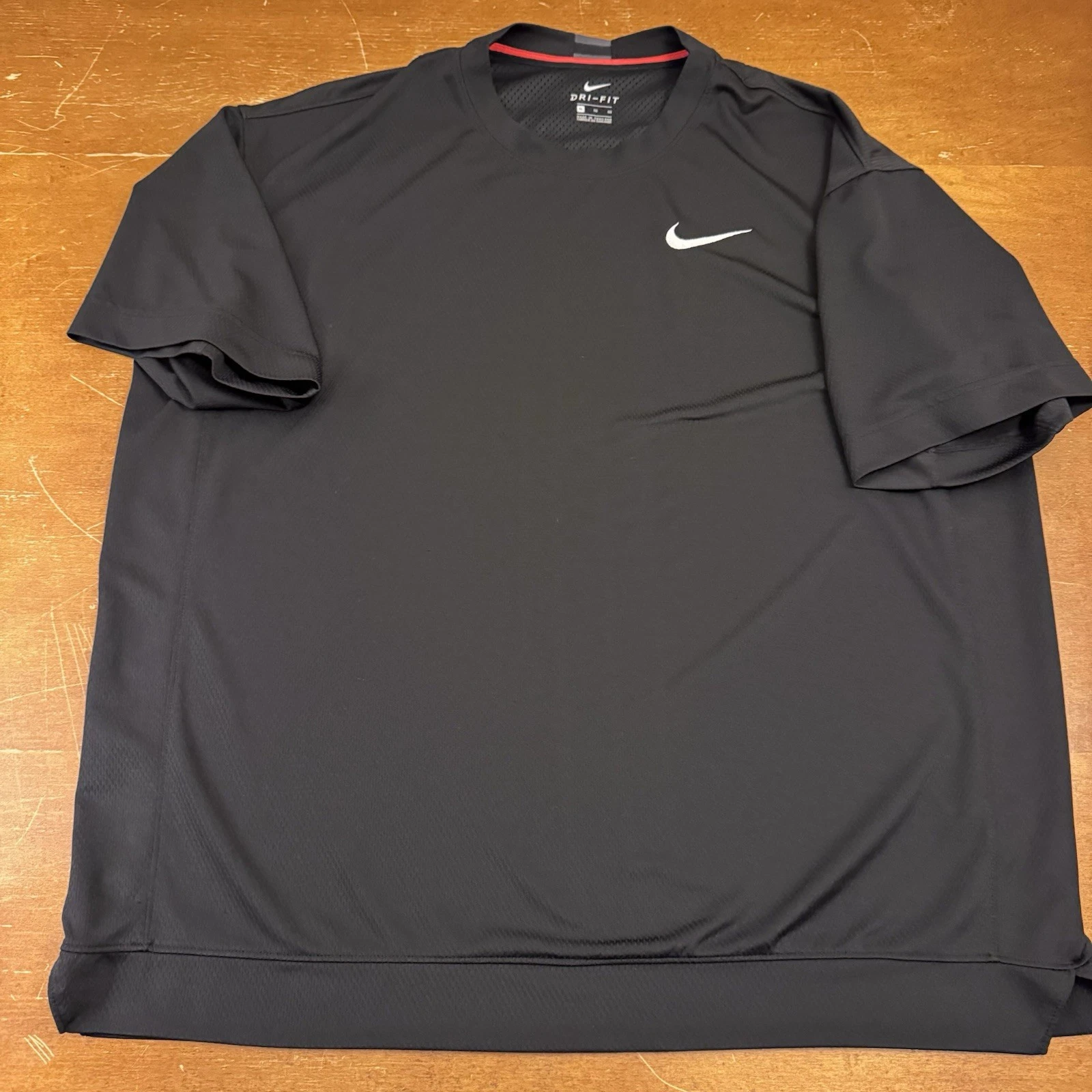 Nike Shirt Men XL Black Standard Pro Short Sleeve Dri Fit Lightweight Active