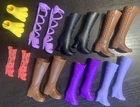 Barbie Doll Accessories Lot Shoes 8 Pairs Vintage Modern Fashion Boots Pieces