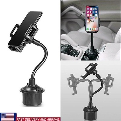 Adjustable Car Cup Holder Phone Mount Cell Phone Cradle for iPhone Samsung