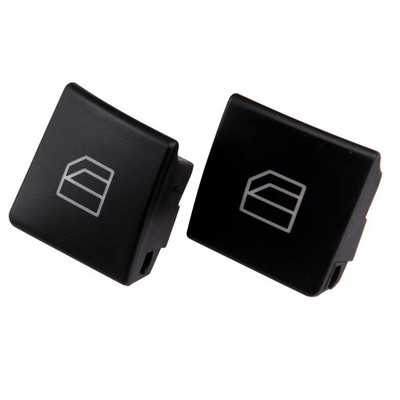 2x Window Switch Button Cover Cap Fit for Benz C E C200 E220 CLA GLK W176 W204