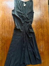 USED PRADA BLACK SLEEVELESS DRESS, SIZE 46 VERYGOOD