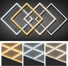 4-pack 2x2 Ft Edge-lit Led Flat Panel Lights For Offices Shops