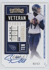 2020 Panini Contenders Veteran Ticket Stub 2/17 Ryan Tannehill #VT-RTA Auto s3g