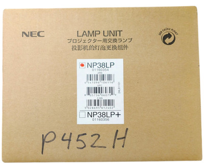 Genuine Original OEM NEC NP38LP Replacement Projector Lamp Unit NP-452H 452W New