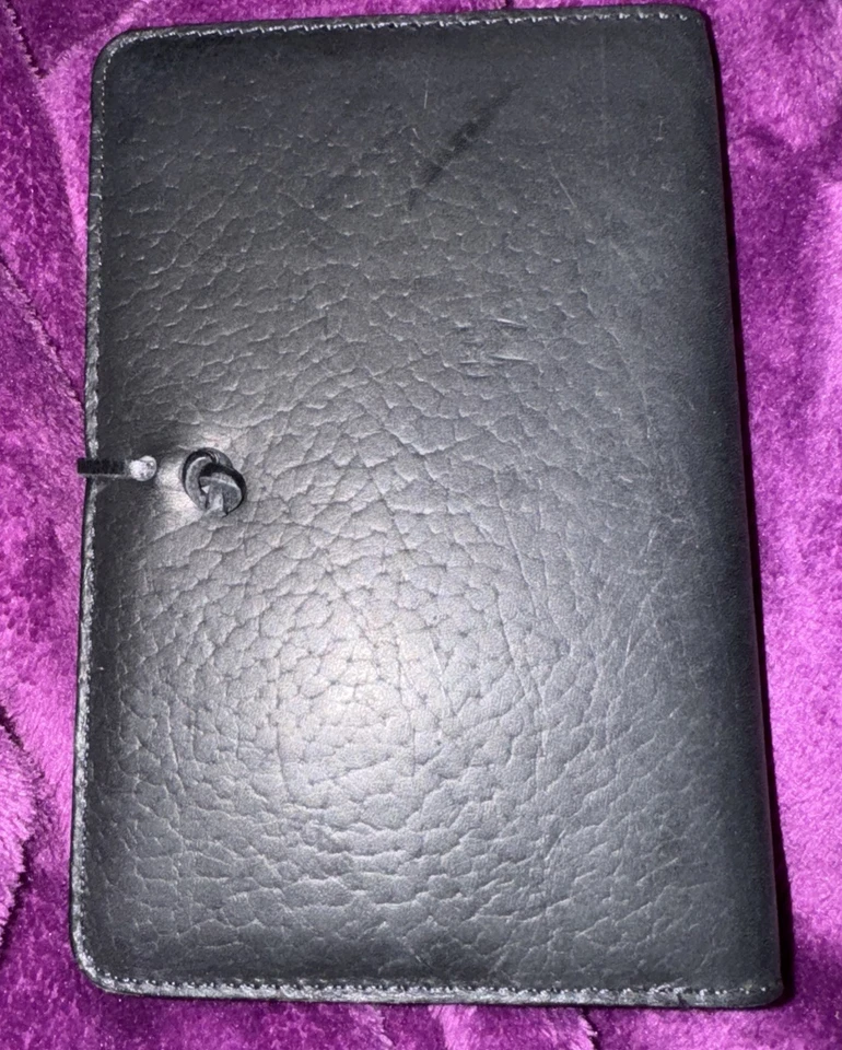 Oberon Design Celtic Knot Leather Journal Notebook Handmade USA Black Cover - Image 2 of 3