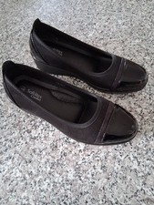 Ladies Softlites Black Comfy Shoes Size 6 - Work Shoes