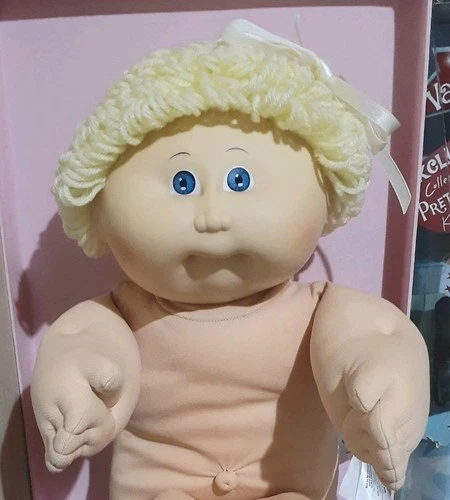 Vintage Cabbage Patch Girl Doll - Blonde Hair/Blue Eyes/Hm1/HTF/UT/1985 ~ EC!