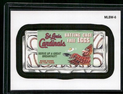 2016 Topps #MLBW-6 Cardinals Eggs MLB Wacky Promo