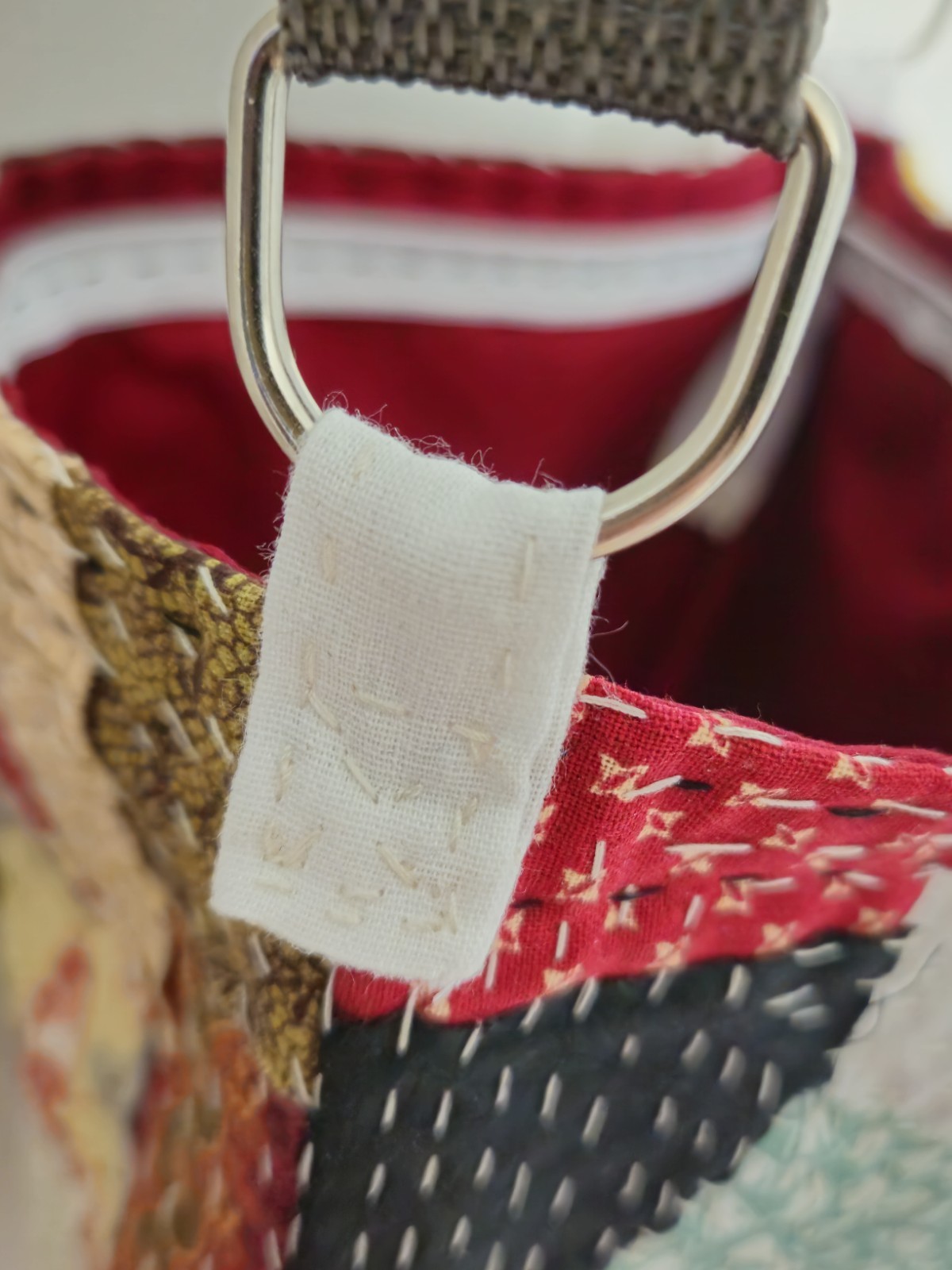 Hand Stitched Boro Inspired Patchwork Crossbody B… - image 13