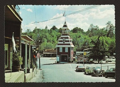 Historic Old Firehouse Auburn CA-California Mining Town Vintage Postcard