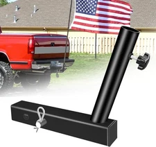 Trailer Hitch Flagpole Mount, Heavy-Duty Truck Flagpole Installation Kit