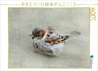Calvendo Puzzle Fluffy Sparrow | 1000 Pieces, Finished Size 25.2 × 18.9 In (64 ×