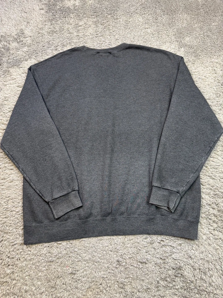 LSU Tigers Sweatshirt Men 2XL Charcoal Gray Fleece Champion Crewneck Pullover - Image 2 of 4