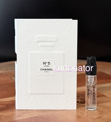 Chanel No 5 L'Eau Eau de Toilette Spray NEW Sample Size Vial 1.5 ml