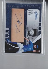 2021 Panini Absolute #167 Kris Bubic Rookie Signatures Wood #/50