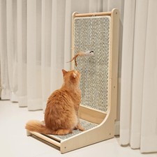 Cat Scratcher, Sisal Cat Scratch Pad, L Shape Scratching Board for Indoor Kit...