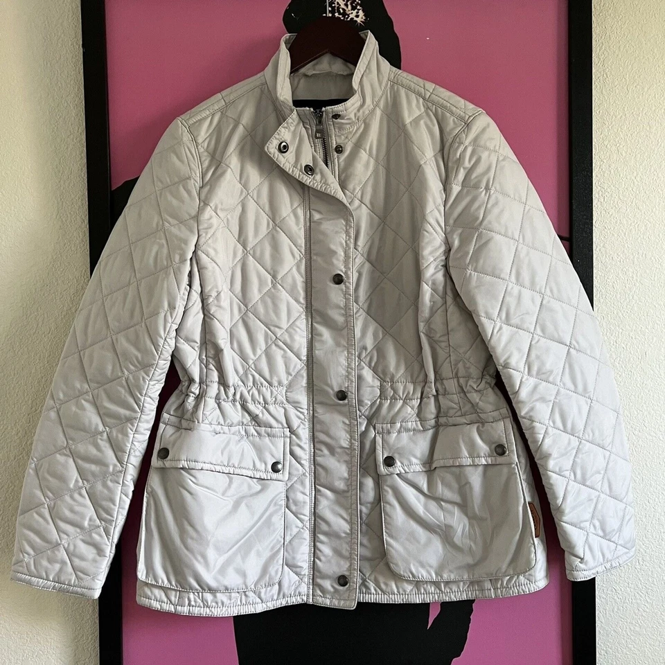 Coach Quilted Jacket Size S Cream - Image 2 of 4