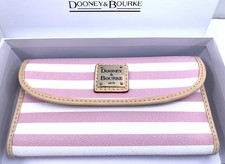 Dooney Bourke Skipper Continental Clutch Wallet Pale Pink Color
