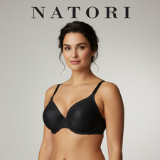 Natori Comfort Evolution Full Fit Memory Foam Convertible Underwire Bra Black