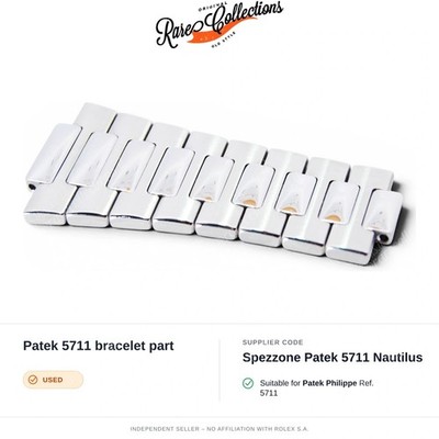 (cod. Splitter Patek 5711 Nautilus) für Philippe Usato bracelet part