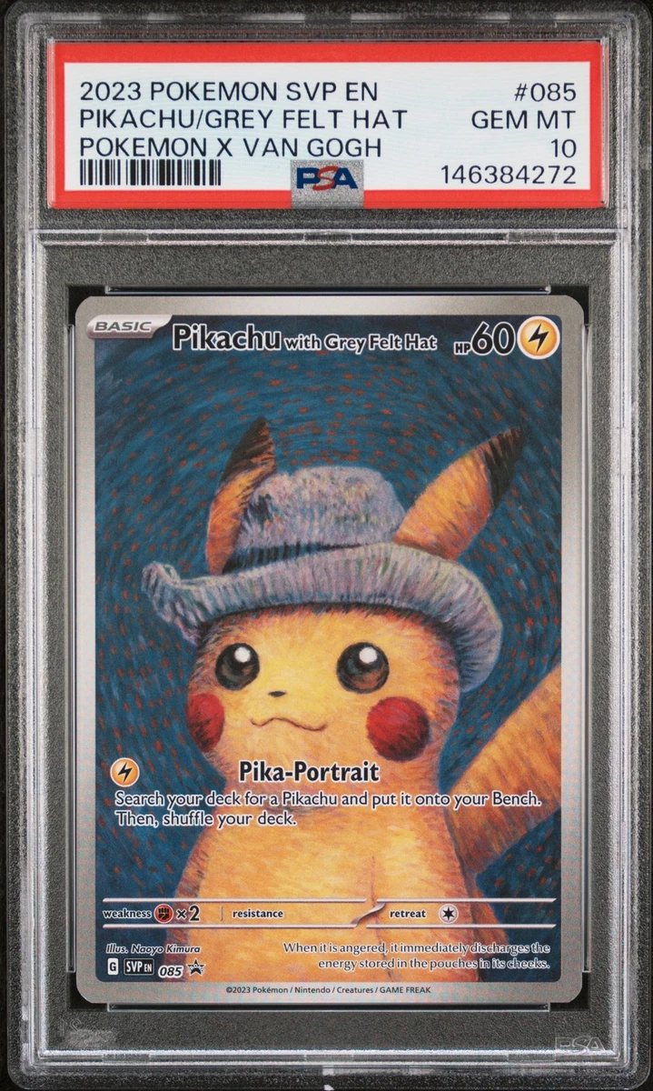 s*ん様 Pikachu with Grey Felt Hat #60 Preços baixos em Pikachu with Grey Felt Hat 085 Sv: Scarlet