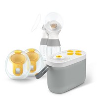 Medela NEW Pump in Style Pro Your Way Breast Bundle, Wearable Grey