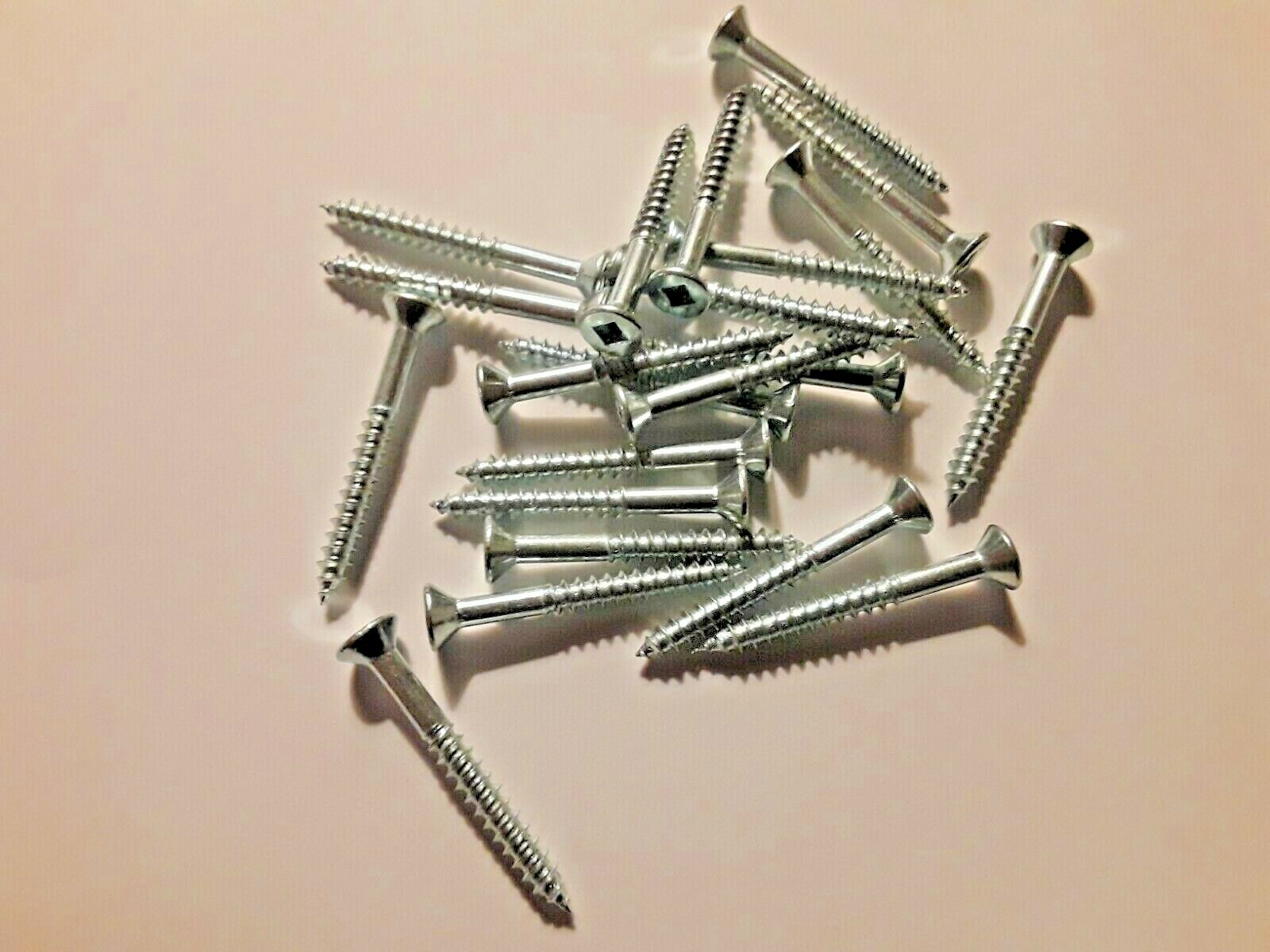 6-x-1-1-4-wood-screws-flat-head-square-drive-steel-zinc-select