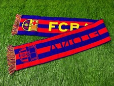 BARCELONA BARCA SPAIN ESPANA RARE FOOTBALL SOCCER FAN SCARF ONE SIZE