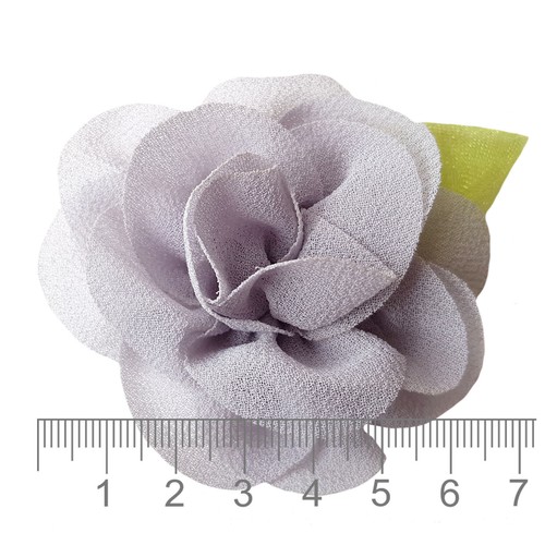 TELA GRIS NEGRA Flores ARTESANAL Pegamento/Costura Adorno Aplique Prenda Cabello - Imagen 27 de 38