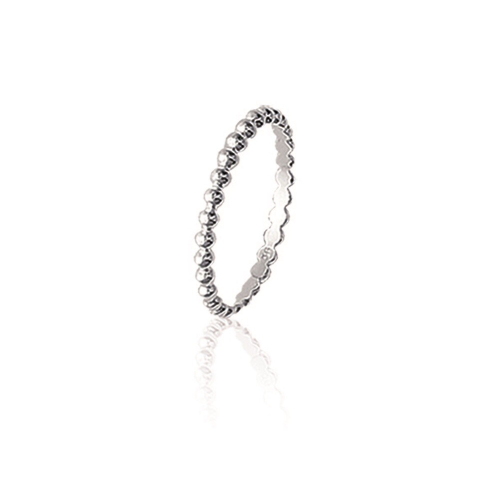Alliance perlée argent massif 925 poinçonné taille 58, cadeau d'anniversaire idéal