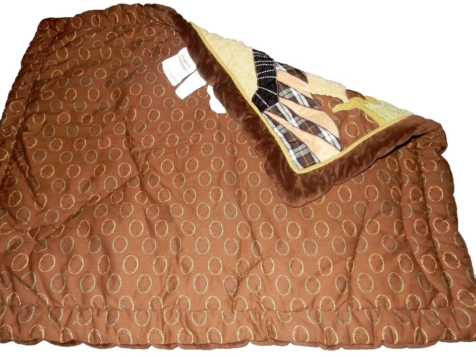 3A!¡GUAU! Manta edredón cuna LN LAMBS & IVY CoCoA Jungle Safari Zoo Animales Foto 2 de 4